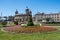 Hull Dock Offices with town park in foreground