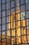 Hull Parish Church reflected in modern glass building