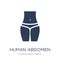 Human Abdomen icon. Trendy flat vector Human Abdomen icon on white background from Human Body Parts collection