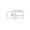 Human acupuncture outline icon. Signs and symbols can be used for web, logo, mobile app, UI, UX