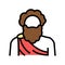 human ancient greece color icon vector illustration