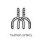 Human Artery icon. Trendy modern flat linear vector Human Artery