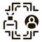 human automation in robot icon Vector Glyph Illustration