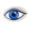 Human blue technology eye