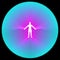 Human body qi soul aura spirit concept