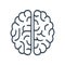 Human brain icon, creative, brainstorming sign â€“ vector