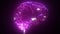 Human brain laser animation video