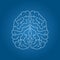 Human brain modern icon. Nervous system organ