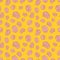 Human brains icons on yellow background seamless