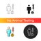 Human cell testing gradient icon