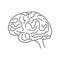 Human cerebrum symbol,