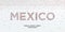Human country name Mexico. large group of people form to create country name Mexico.