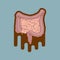 Human digestive system intestines gut anatomy gastrointestinal tract diagram. Meteorism, Enteritis, Colitis, Ulcerative Colitis, D