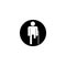 Human disabled icon logo vector icon