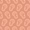 Human Ears pattern seamless. ear background. vector texture