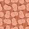 Human Ears pattern seamless. ear background. vector texture