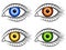 Human eye icons