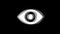 Human Face eye view icon Vintage Twitched Bad Signal Animation.