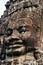 The human face image in angkor wat in vietnam