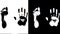 Human foot end hand prints identification biometrics