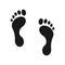 Human footprint icon.
