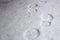 Human footprints on the first snow. blurred front and back background