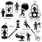 Human Future Technology Science Fiction Icon Cliparts