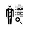 human health examination endocrinology glyph icon vector illustration