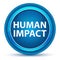 Human Impact Eyeball Blue Round Button