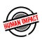 Human Impact rubber stamp
