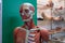 Human internal organs dummy, training dummy, detail of the uscular system