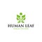 Human Leaf Ecology Naturally Business Logo