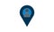 Human Location icon flat style graphical symbol. Can be used web and mobile apps.