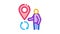 human location sign Icon Animation
