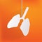 Human lung icon. Medical background. Health care