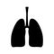 Human Lungs Icon. Vector respiration Lung symbol