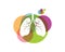 human lungs logo icon vector illustration design