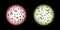 Human microbiota samples under a microscope