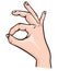 Human okay hand sign