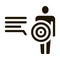 human pain point parsing icon Vector Glyph Illustration