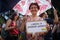 Human Pride lesbian rainbow Rome, Italy - June 10, 2018