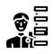 human qualities glyph icon vector illustration