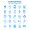 Human Relation Blue Tone Icon Pack - 25 Icon Sets