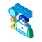 Human Research isometric icon vector illustration