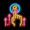 human resource enhancement neon glow icon illustration