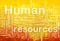 Human resources background concept