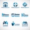 Human resources (HR) logo vector set design for Business