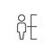 Human resources line icon