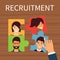 Human resources, recruiting concept