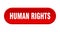 human rights button. rounded sign on white background